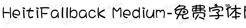 HeitiFallback Medium字体转换